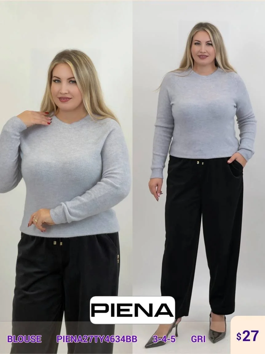Блузка PiENA (Gray, модель PIENA27TY4634BB) оптом