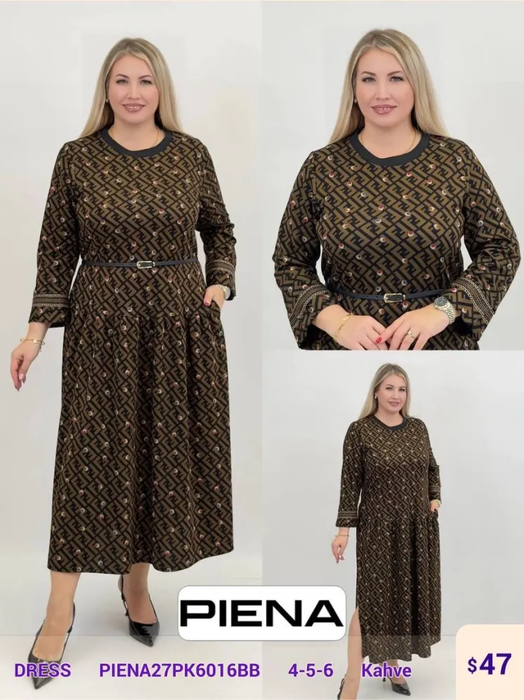 Платье PiENA (Brown, модель PIENA27PK6016BB) оптом