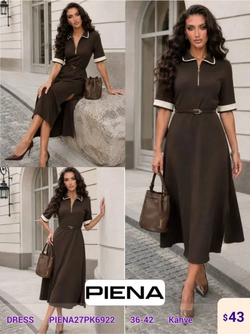 Платье PiENA (Brown, модель PIENA27PK6922) оптом