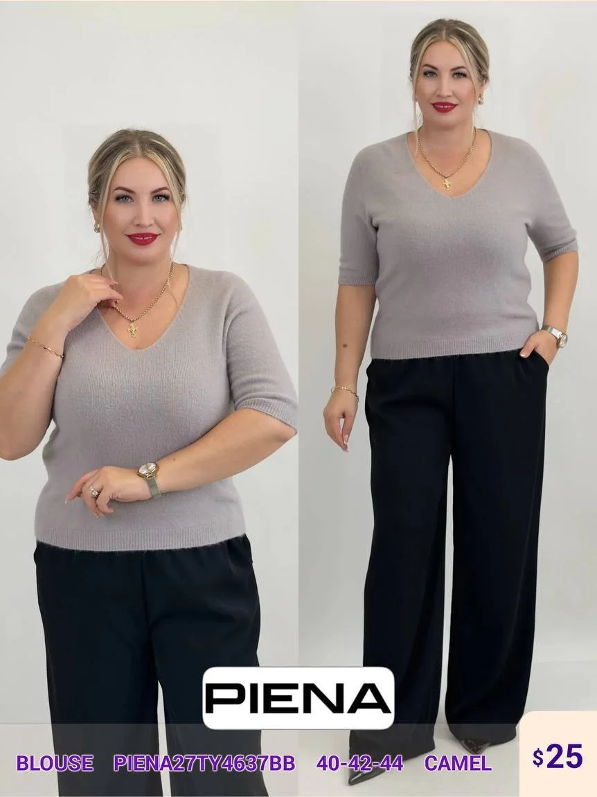 Блузка PiENA (Camel, модель PIENA27TY4637BB) оптом