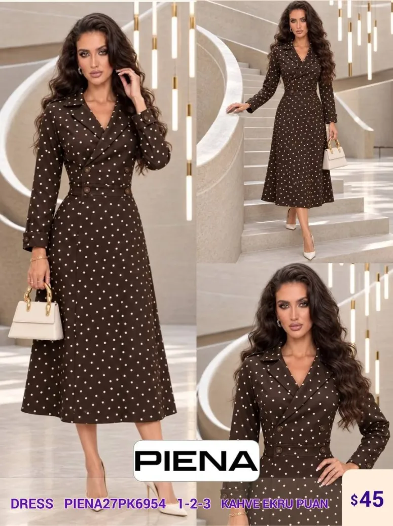 Платье PiENA (Brown, модель PIENA27PK69541) оптом
