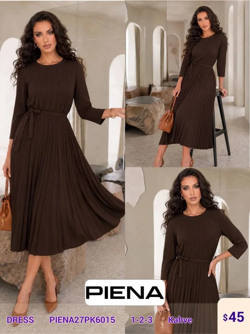 Платье PiENA (Brown, модель PIENA27PK6015) оптом
