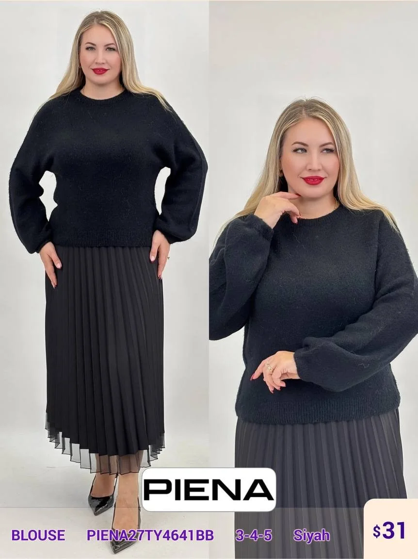 Блузка PiENA (Black, модель PIENA27TY4641BB) оптом