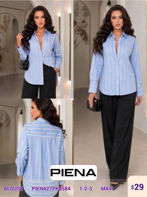Блузка PiENA (Blue, модель PIENA27PK4584) оптом