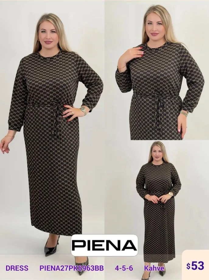 Платье PiENA (Brown, модель PIENA27PK6963BB) оптом