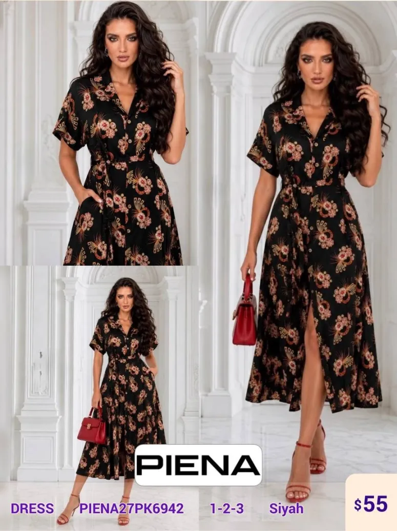 Платье PiENA (Black, модель PIENA27PK6942) оптом