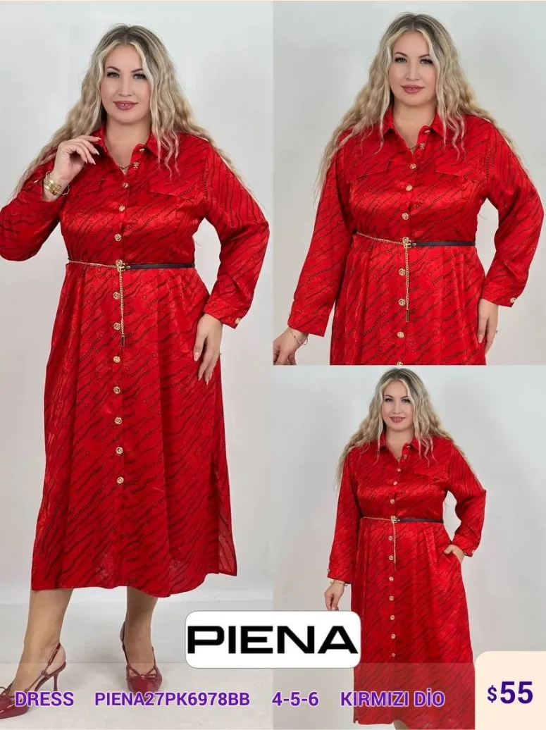 Платье PiENA (Red, модель PIENA27PK6978BB) оптом