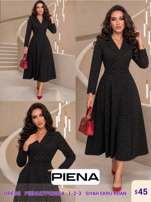 Платье PiENA (Black, модель PIENA27PK6954) оптом