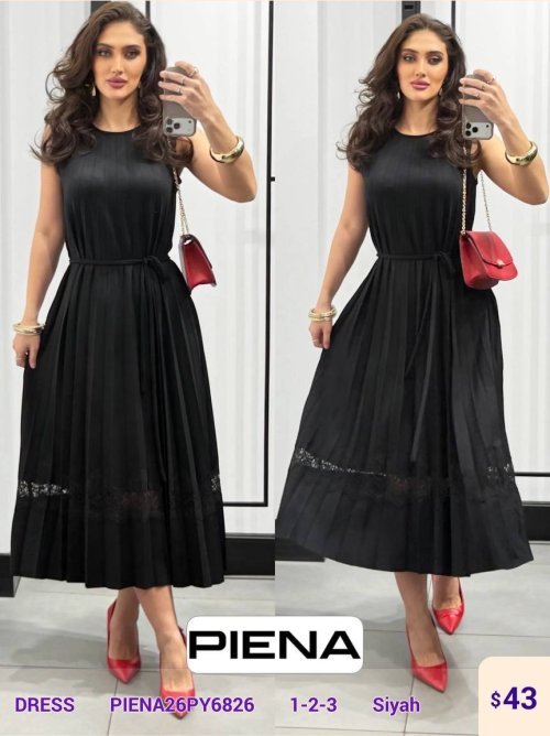Платье PiENA (Black, модель PIENA26PY6826) оптом