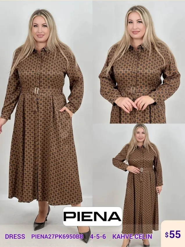 Платье PiENA (Brown, модель PIENA27PK6950BB) оптом