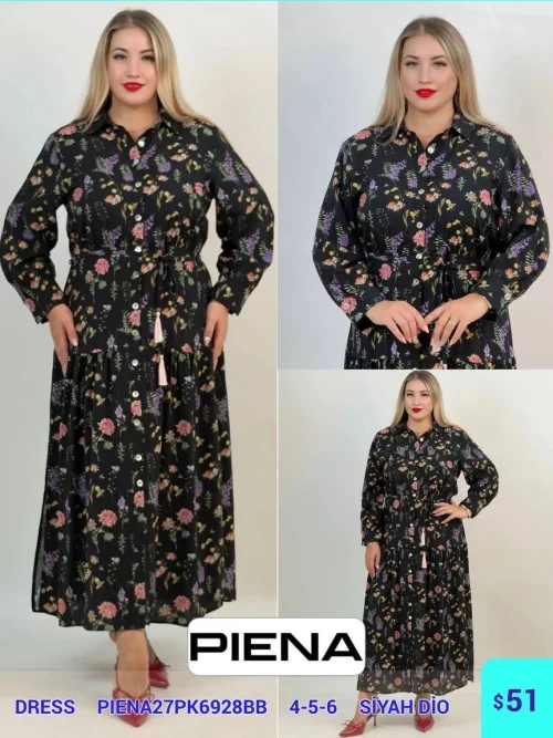 Платье PiENA (Black, модель PIENA27PK6928BB) оптом