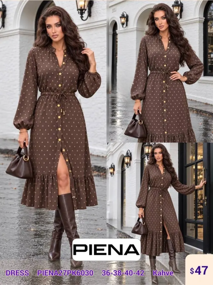 Платье PiENA (Brown, модель PIENA27PK6030) оптом