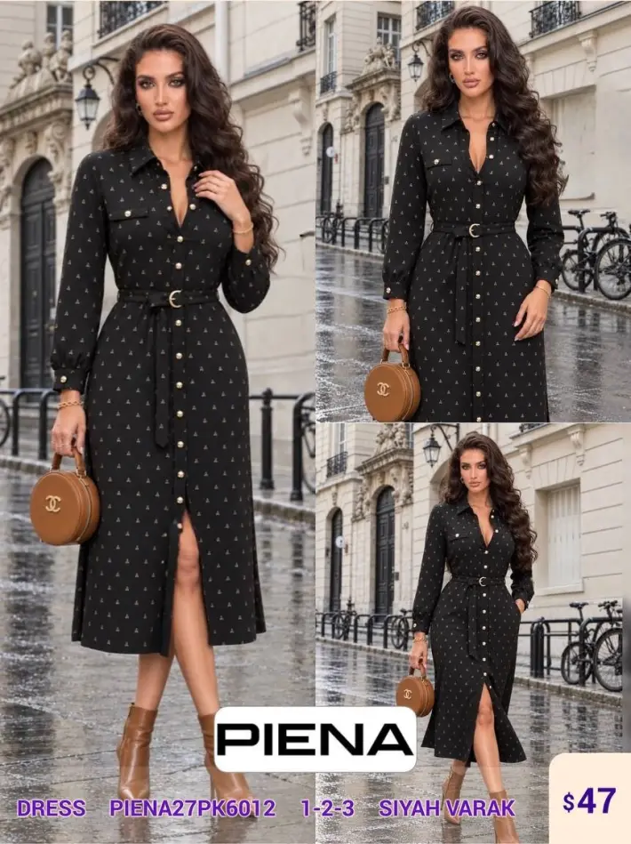 Платье PiENA (Black, модель PIENA27PK6012) оптом