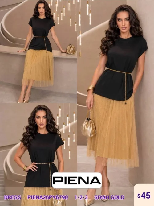 Платье PiENA (Black, модель PIENA26PY6790) оптом