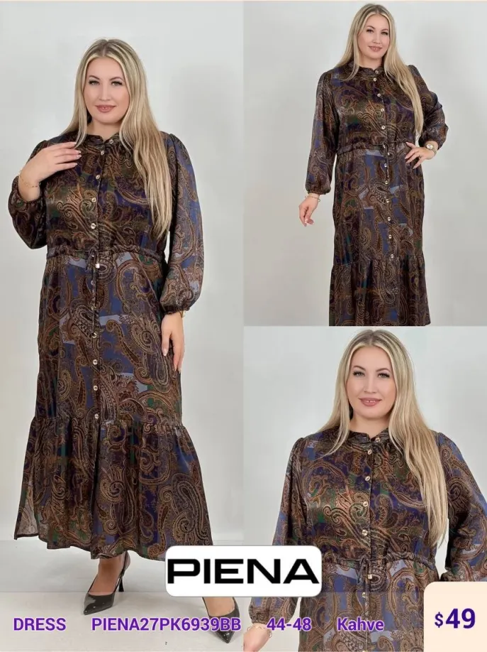 Платье PiENA (Brown, модель PIENA27PK6939BB) оптом