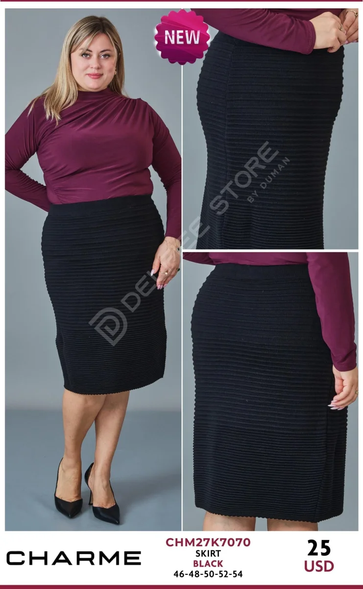 Юбка QLISHE (Black, модель CHM27K7070) оптом