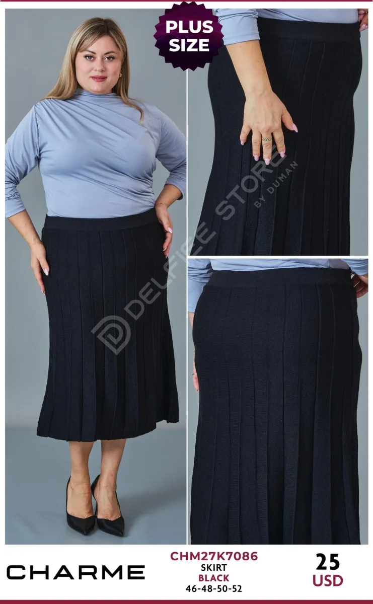 Юбка QLISHE (Black, модель CHM27K7086) оптом