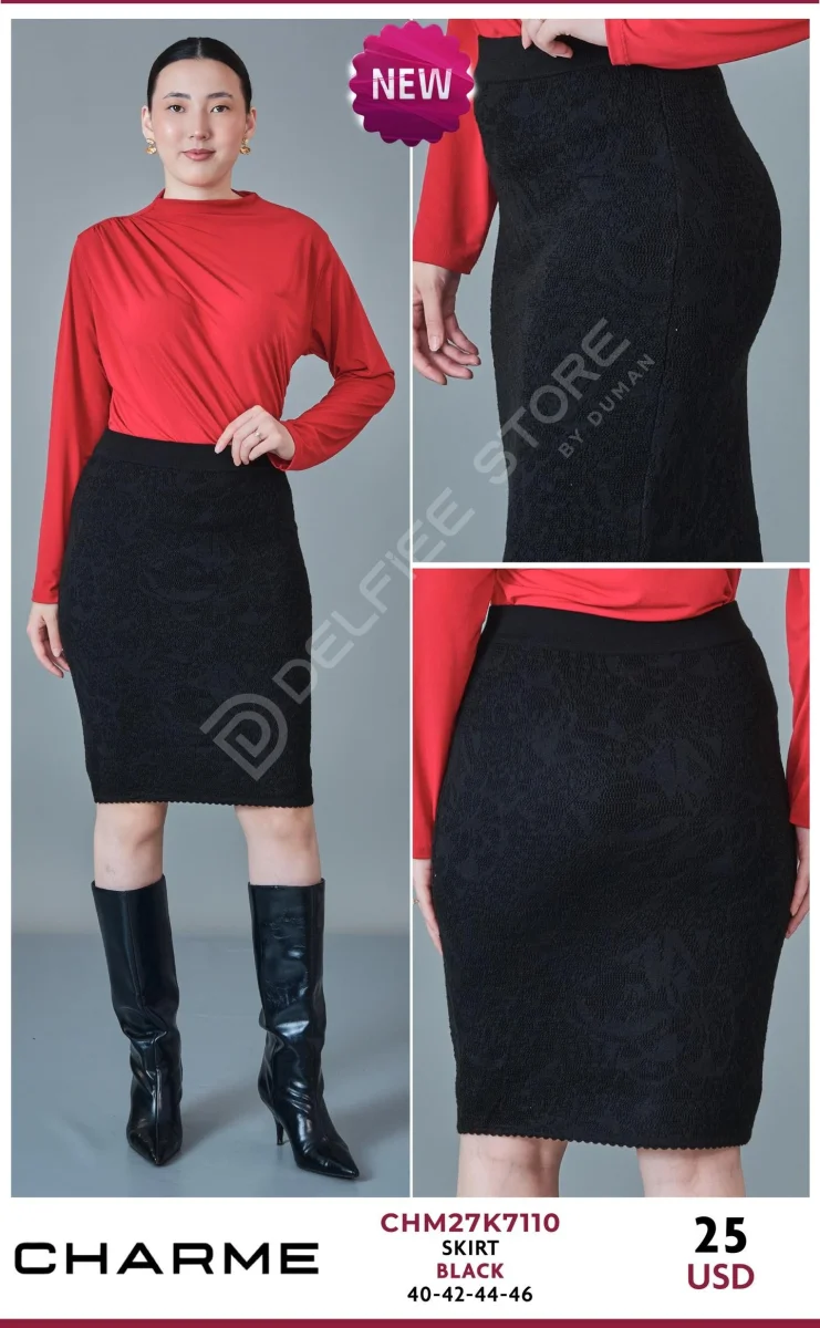 Юбка QLISHE (Black, модель CHM27K7110) оптом
