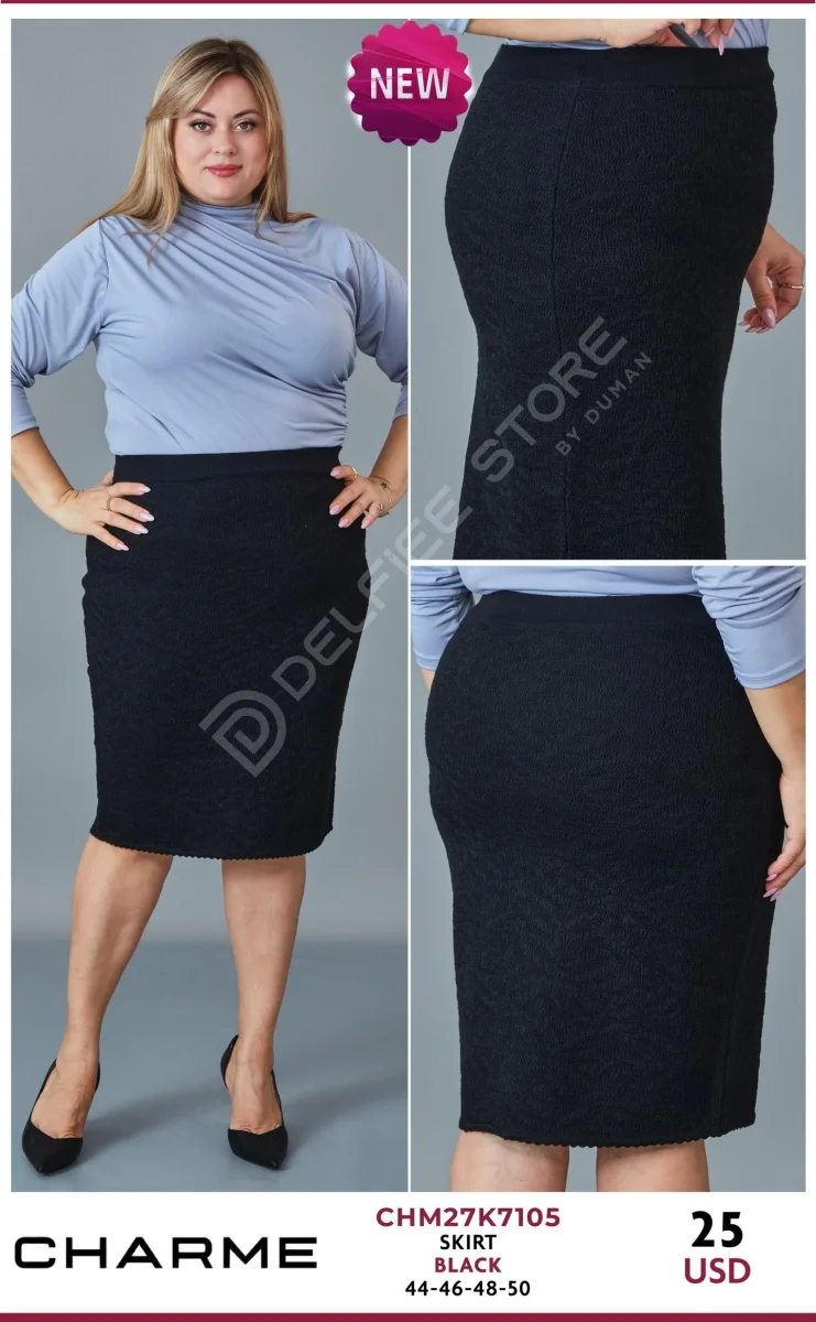 Юбка QLISHE (Black, модель CHM27K7105) оптом