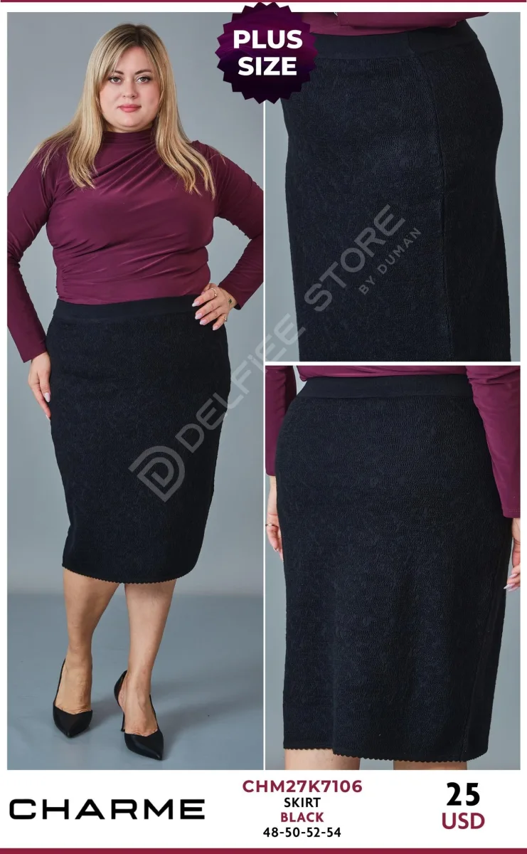 Юбка QLISHE (Black, модель CHM27K7106) оптом