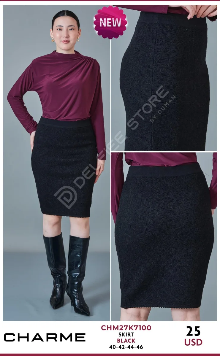 Юбка QLISHE (Black, модель CHM27K7100) оптом