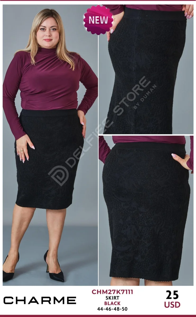 Юбка QLISHE (Black, модель CHM27K7111) оптом