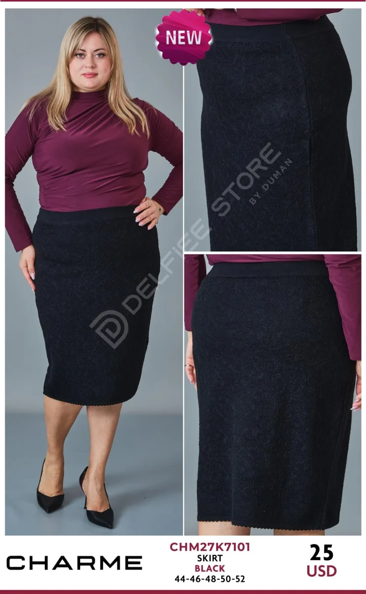 Юбка QLISHE (Black, модель CHM27K7101) оптом