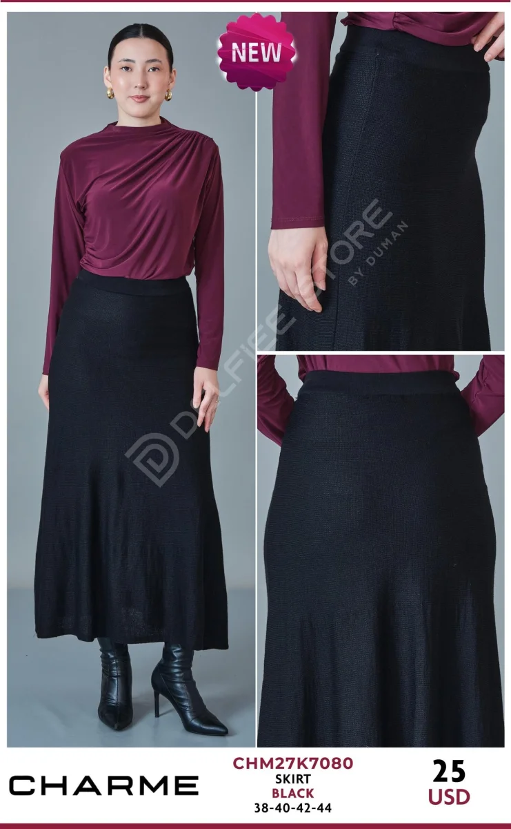 Юбка QLISHE (Black, модель CHM27K7080) оптом