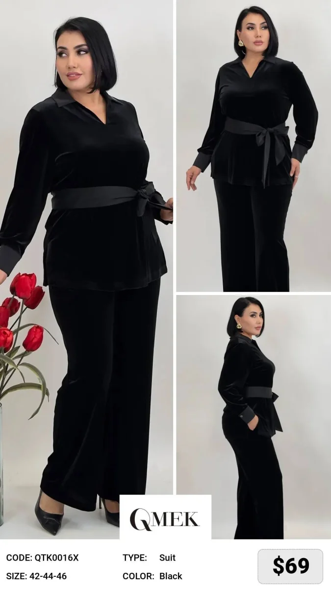 Костюмы и комплекты QMEK (Black, модель QTK0016X) оптом