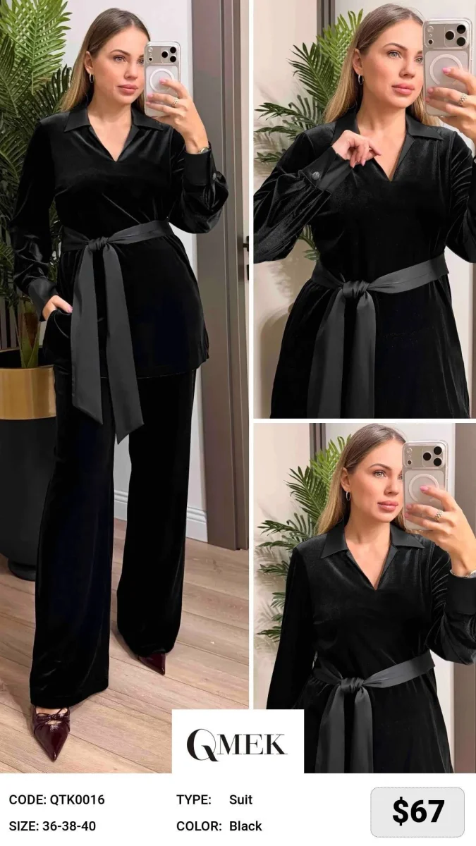 Костюмы и комплекты QMEK (Black, модель QTK0016) оптом