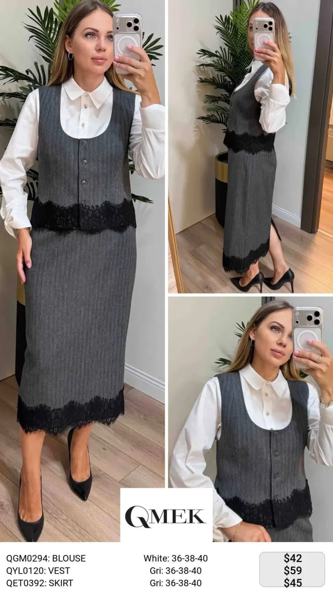 Блузка QMEK (White, модель QGM0294) оптом