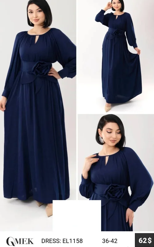 Платье QMEK (Navy, модель EL1158) оптом