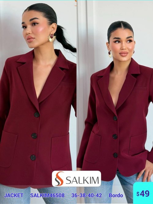 Жакет SALKIM (Бордовый, модель SALKIM46508) оптом