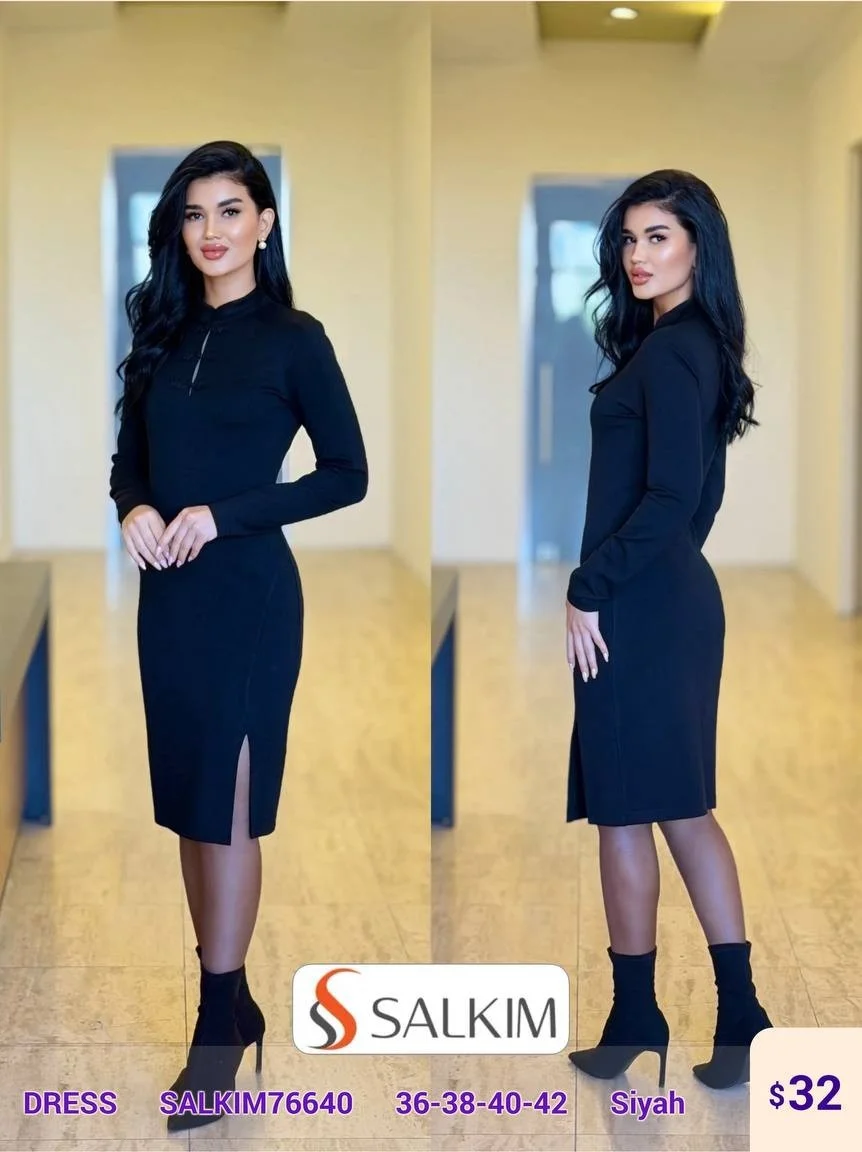 Платье SALKIM (Black, модель SALKIM76640) оптом