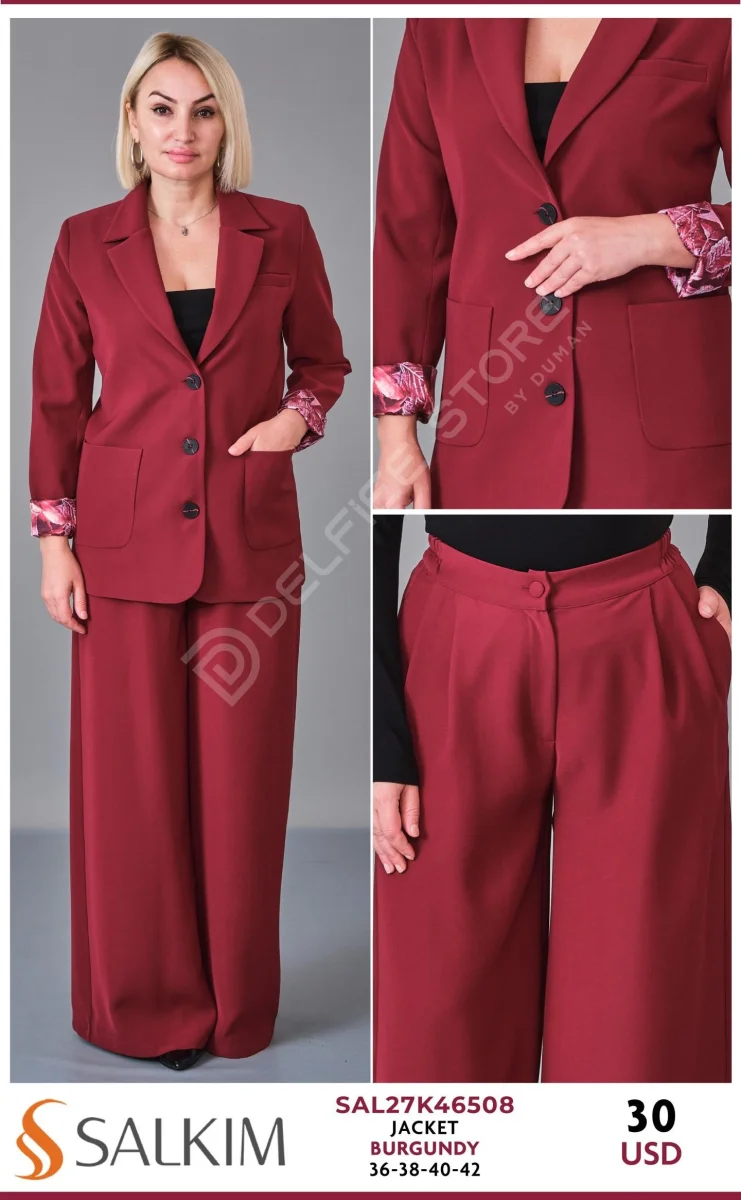 Жакет SALKIM (Burgundy, модель SAL27K46508) оптом