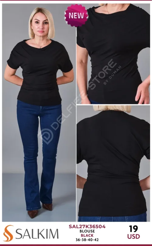 Блузка SALKIM (Black, модель SAL27K36504) оптом