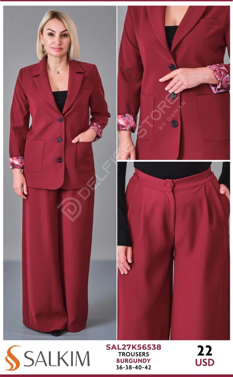 Брюки SALKIM (Burgundy, модель SAL27K56538) оптом