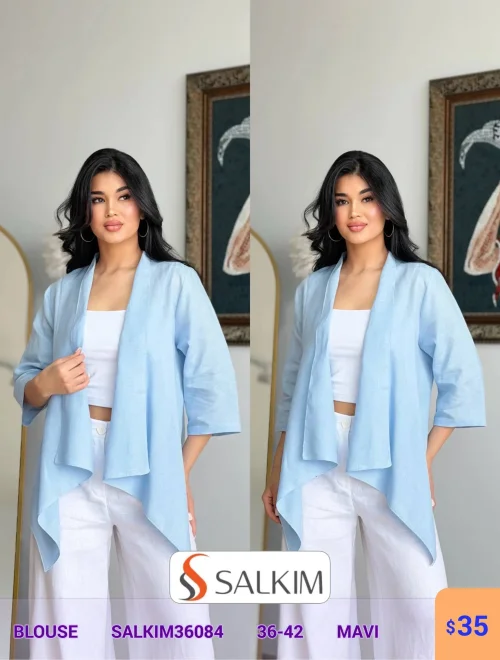 Блузка SALKIM (Синий, модель SALKIM36084) оптом