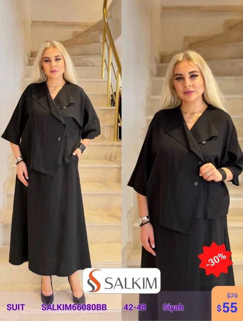 Костюм SALKIM (Черный, модель SALKIM66080BB) оптом