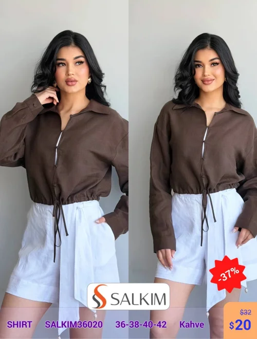 Рубашка SALKIM (Коричневый, модель SALKIM36020) оптом