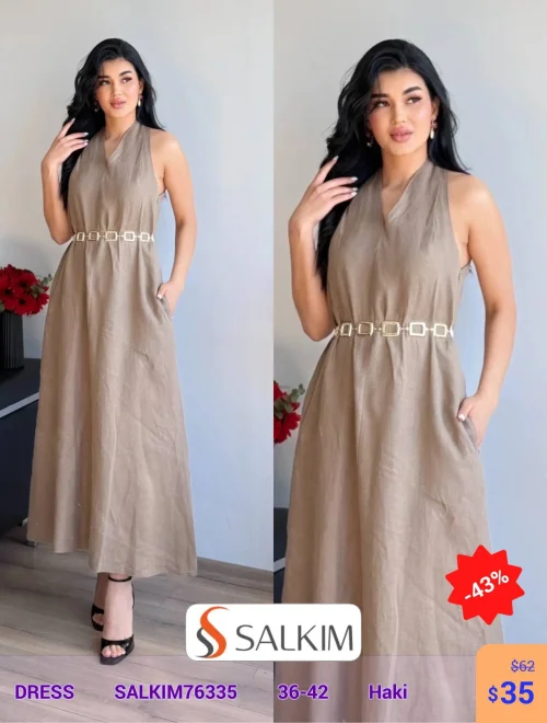 Платье SALKIM (Оливковый, модель SALKIM76335) оптом