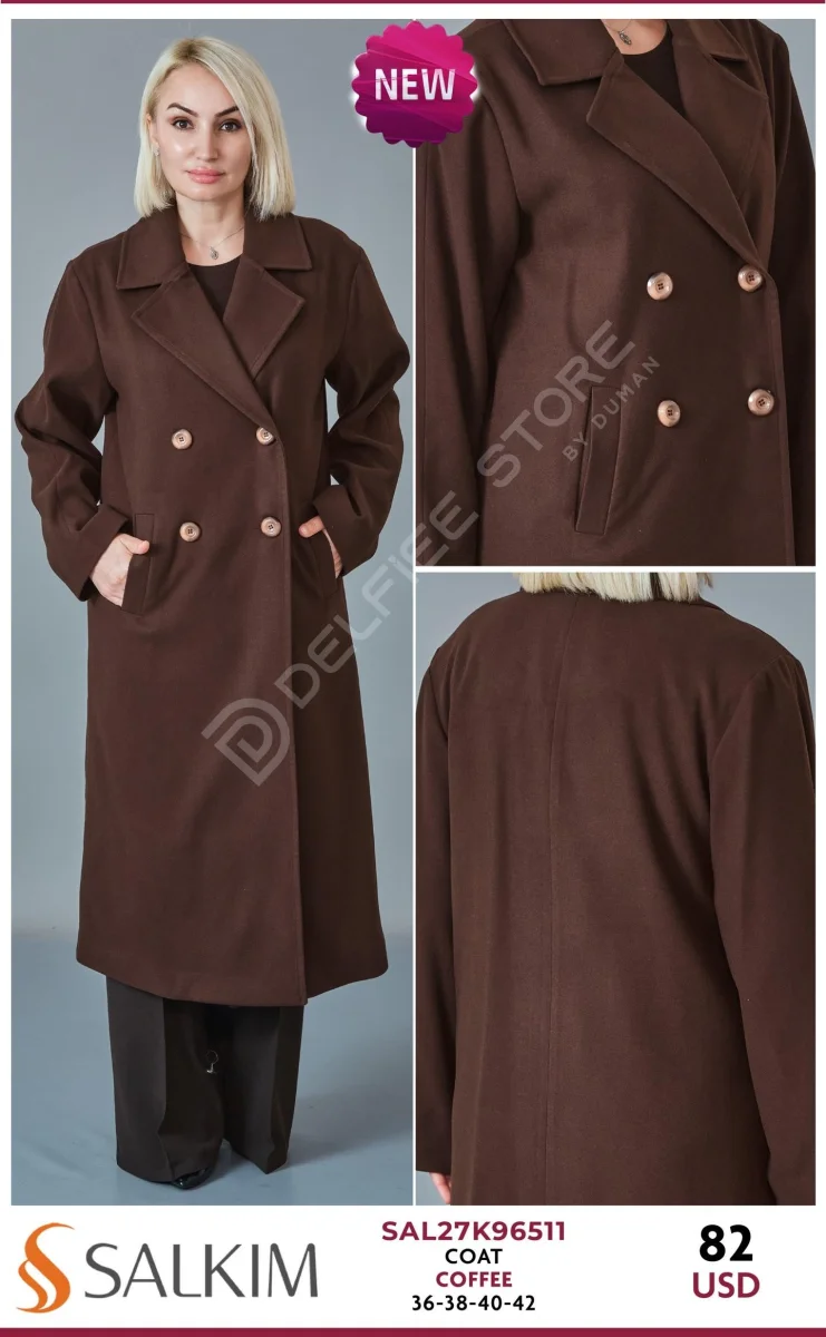 Пальто SALKIM (Brown, модель SAL27K96511) оптом