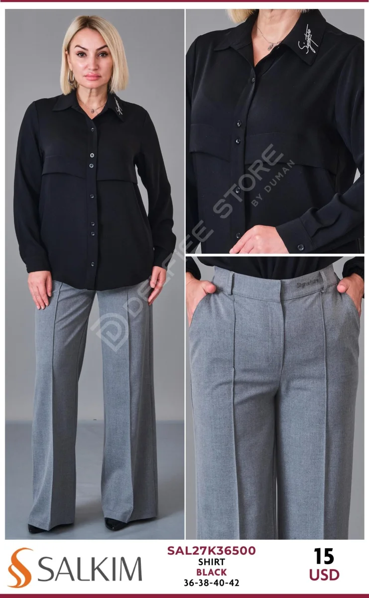 Рубашка SALKIM (Black, модель SAL27K36500) оптом