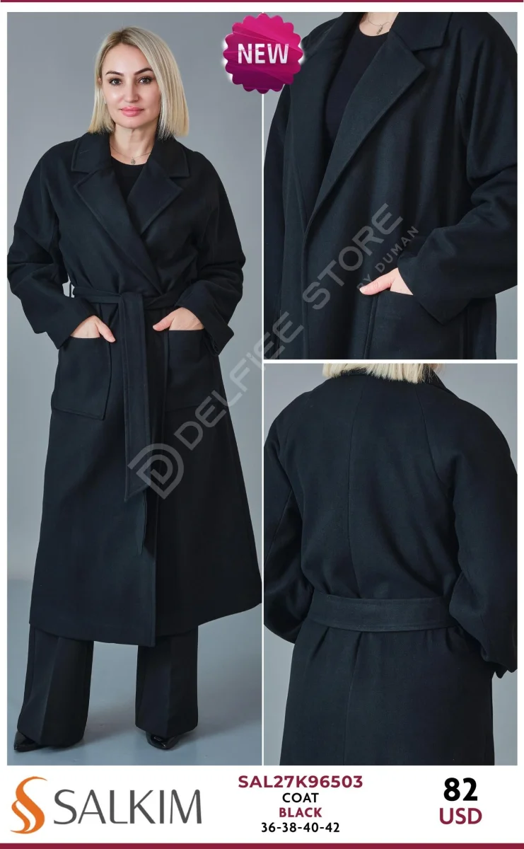 Пальто SALKIM (Black, модель SAL27K96503) оптом