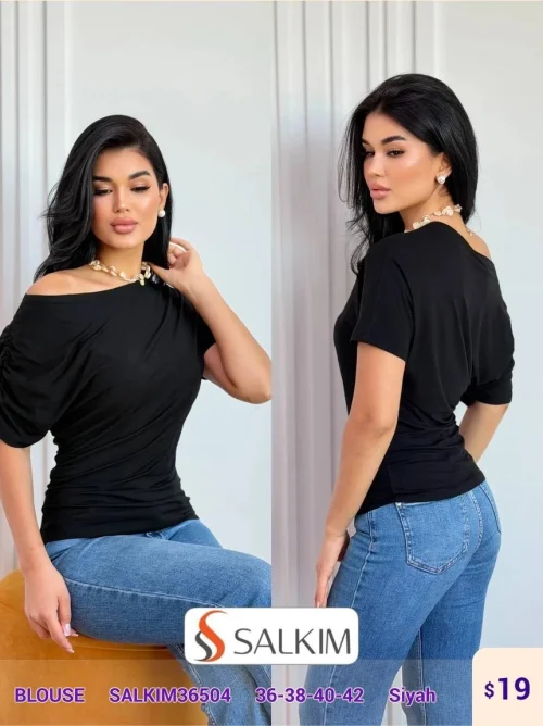 Блузка SALKIM (Black, модель SALKIM36504) оптом