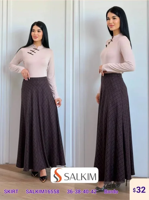 Юбка SALKIM (Burgundy, модель SALKIM16558) оптом