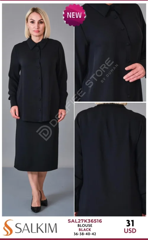 Блузка SALKIM (Black, модель SAL27K36516) оптом