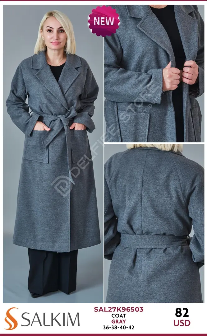 Пальто SALKIM (Gray, модель SAL27K96503) оптом