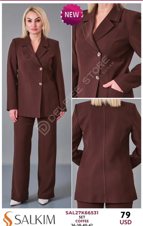 Костюмы и комплекты SALKIM (Коричневый, модель SAL27K66531) оптом