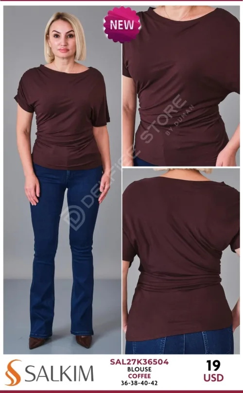 Блузка SALKIM (Brown, модель SAL27K36504) оптом